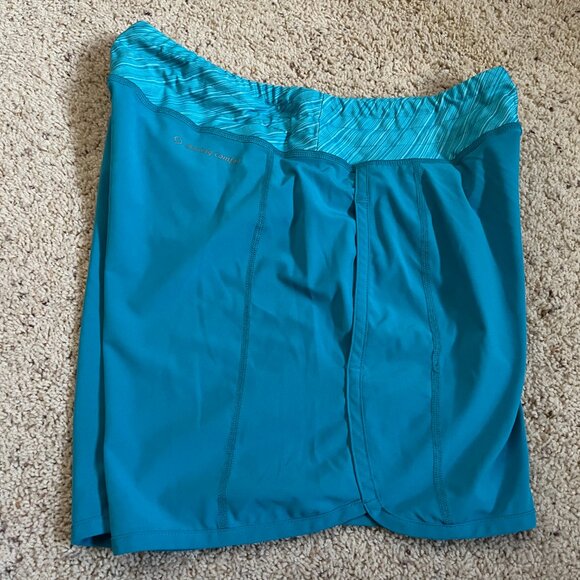 Turquoise Moving Comfort Women's Running/Workout Shorts Size Small - Picture 3 of 8
